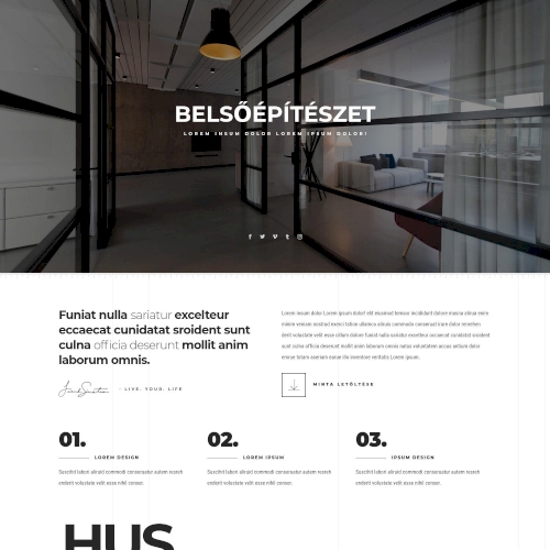 Belsőépítészet #3 – Weboldal terv Divi-hez