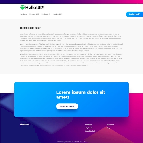 Divi lábléc és fejléc #3