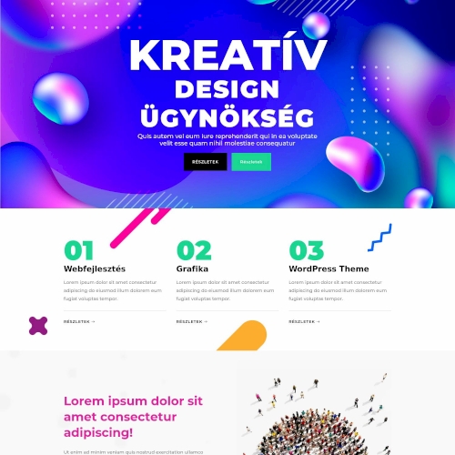 Design-ügynökség – Weboldal terv Divi-hez