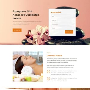 Masszázs – Weboldal terv Divi-hez