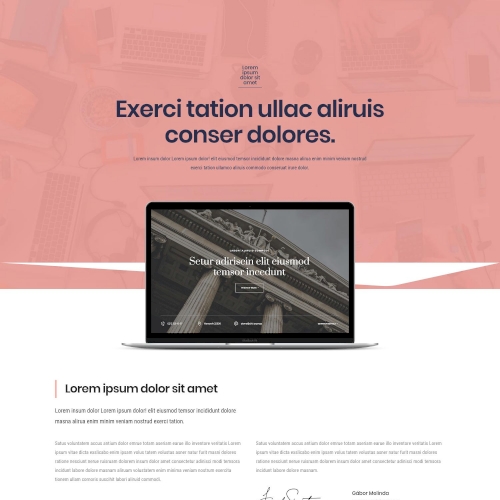 Startup – Weboldal terv Divi-hez